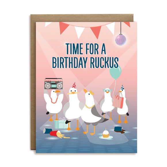 Birthday ruckus greeting card