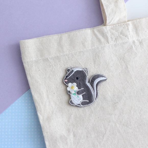 Cute Skunk Embroidered Patch