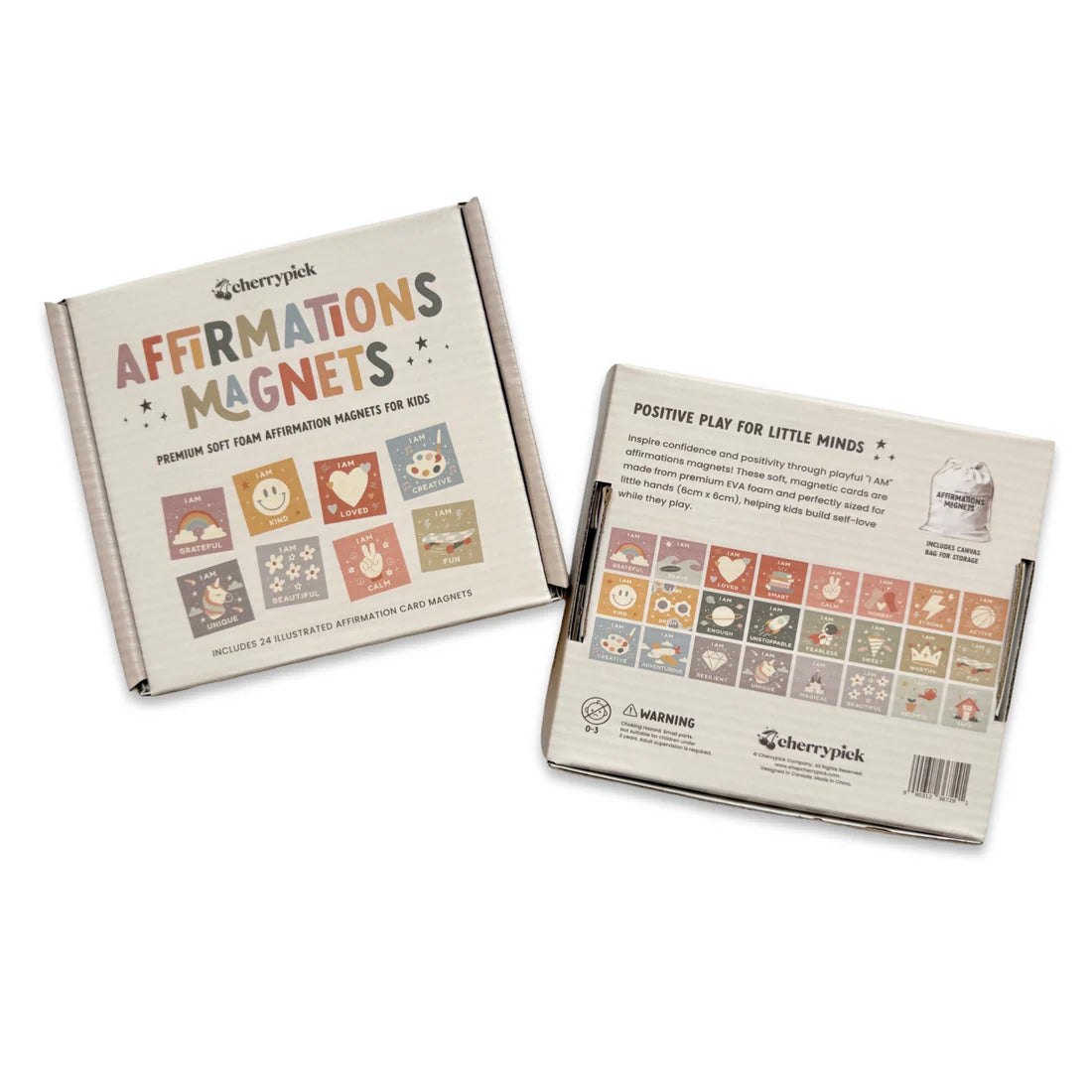 Affirmations Magnets - Soft Foam Magnetic Set | Cherrypick