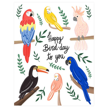 Birds Bird-Day - Greeting Card - 0