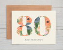 80th Floral Happy Birthday Card-2