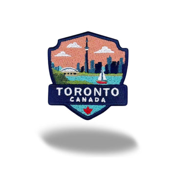 Toronto Skyline CN Tower Embroidered Iron-On Patch