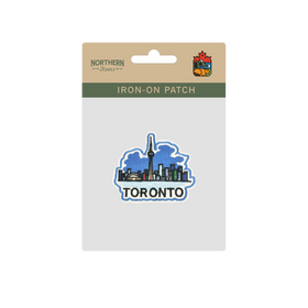 Toronto Skyline CN Tower Embroidered Iron-On Patch - 0