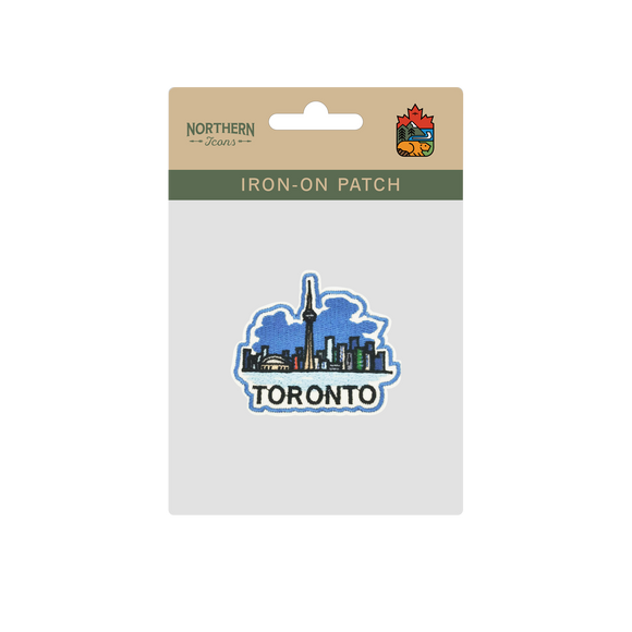 Toronto Skyline CN Tower Embroidered Iron-On Patch