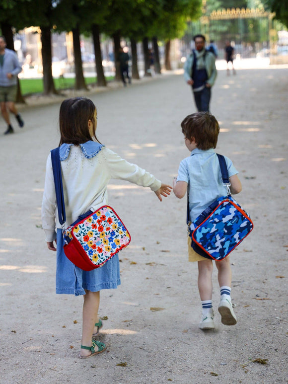 Yumbox Classic Lunch Bag – Insulated Poppy Flowers Print Lunch Tote for Stylish Kids & Adults