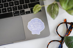 I Wanna Be Where The People Aren't - Shell Pop Culture Vinyl Sticker - 0