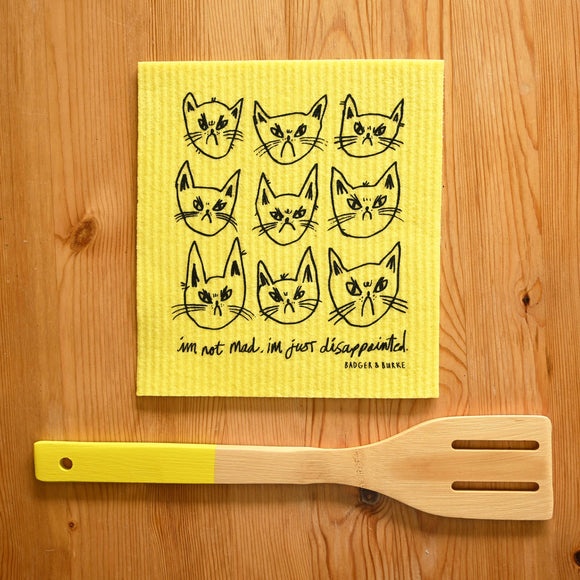 Not Mad "Snitty Kitty" Sponge Cloth / Swedish Dishcloth