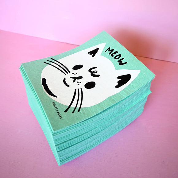 Meow Sponge Cloth / Swedish Dishcloth