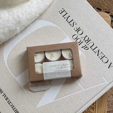 Basil + Bosc Pear Tealight Candle Box - 0
