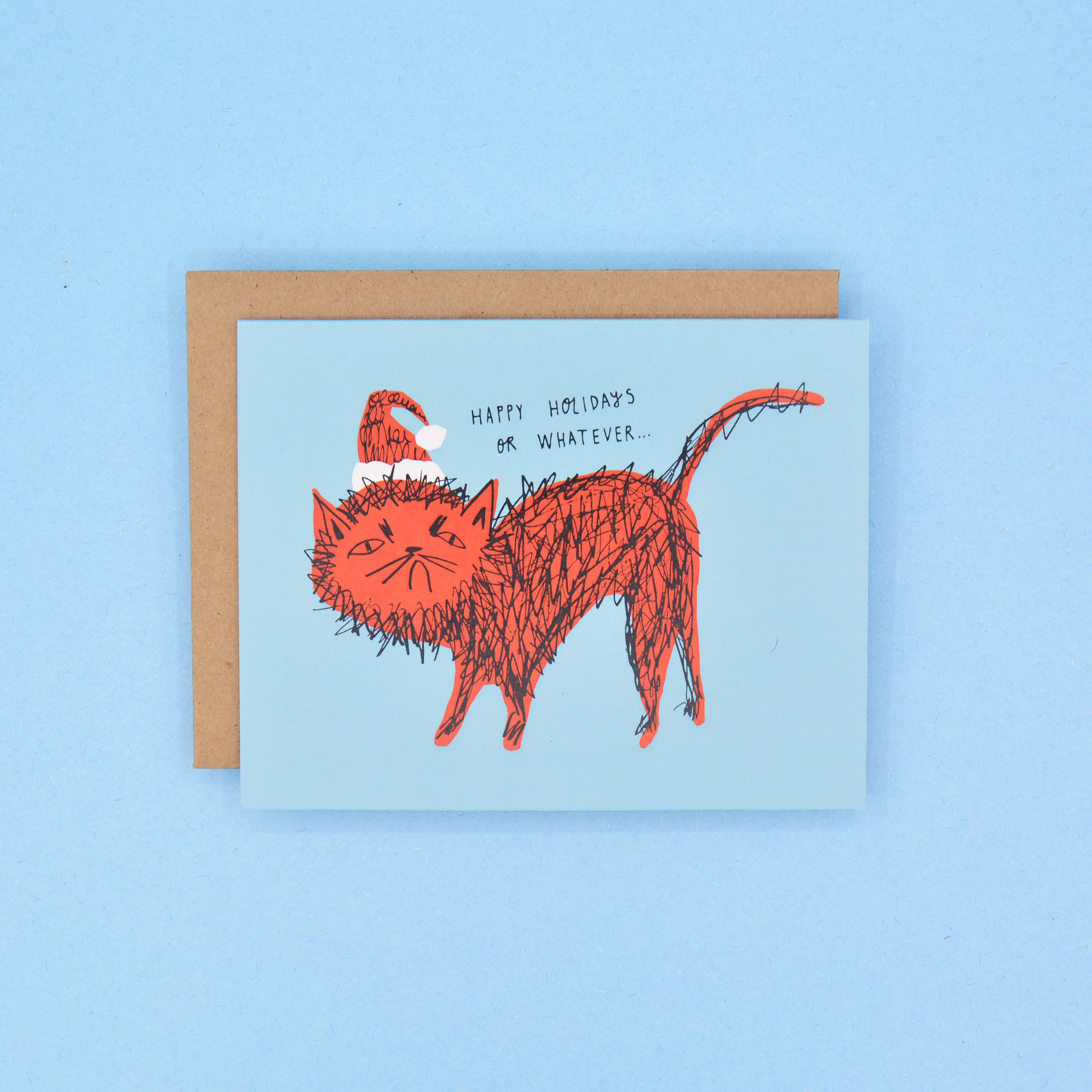 Snitty Kitty Christmas Card - 0