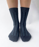 Cable Knit Dress Socks | Made in Canada | Various Colours-5