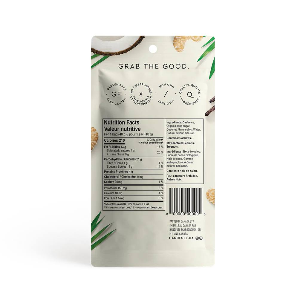 Handfuel Coconut Cashews (40g)