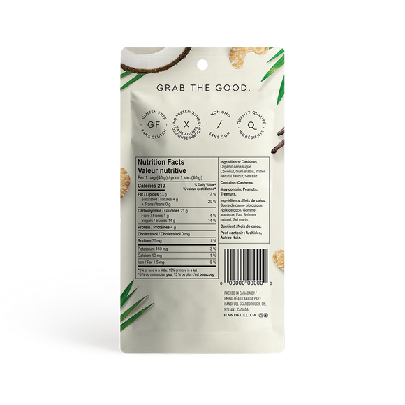 Handfuel Coconut Cashews (40g)