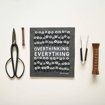 Overthinking Everything Sponge Cloth / Swedish Dishcloth - 0