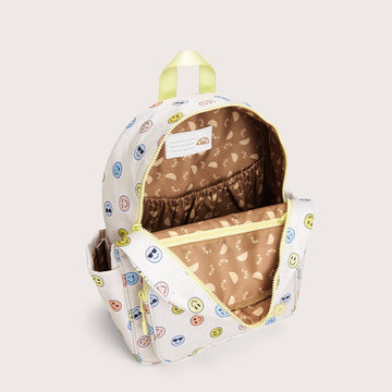 Sydney - Smiley Cream Backpack - 0