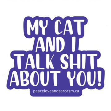 My Cat And I Sticker