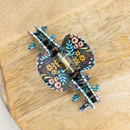 Black Floral Claw Clip-3