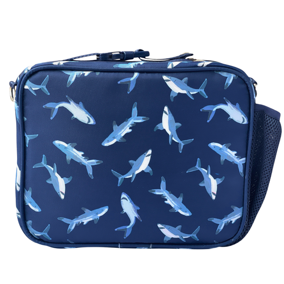 Yumbox Kids Lunch Bag – Shark Print, Insulated, 3-Way Carry