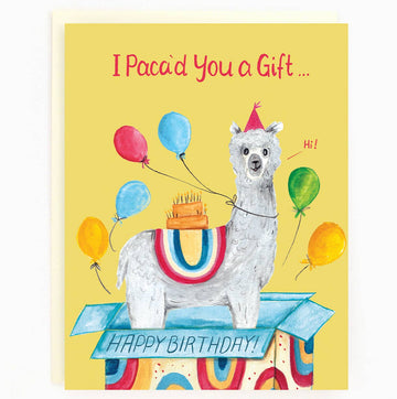Birthday Alpaca Card
