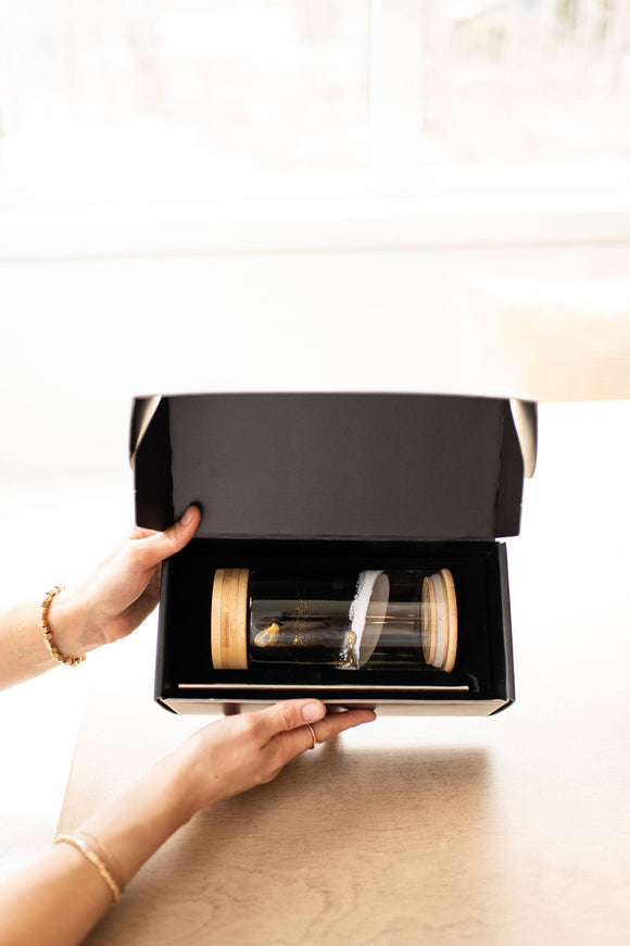 Resin Accented Glass Tumblers