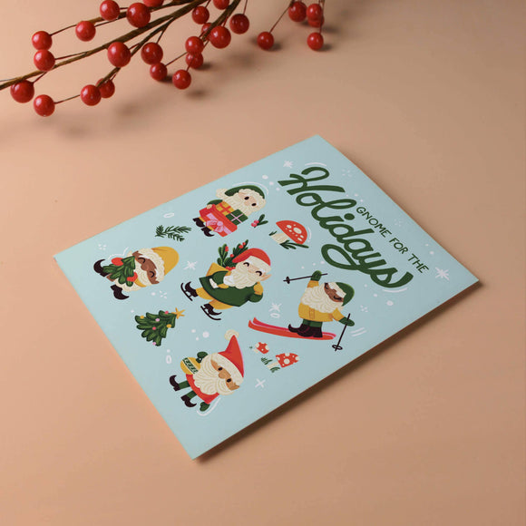 Holiday Gnomes - Illustrated Holiday Card