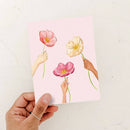 Pink Poppies Card | Sympathy | Condolence | Thank You-4