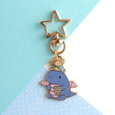 Mouse and Dragon Knight Enamel Keychain (Purple)-1