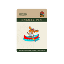 Canoeing Moose Enamel Pin-2