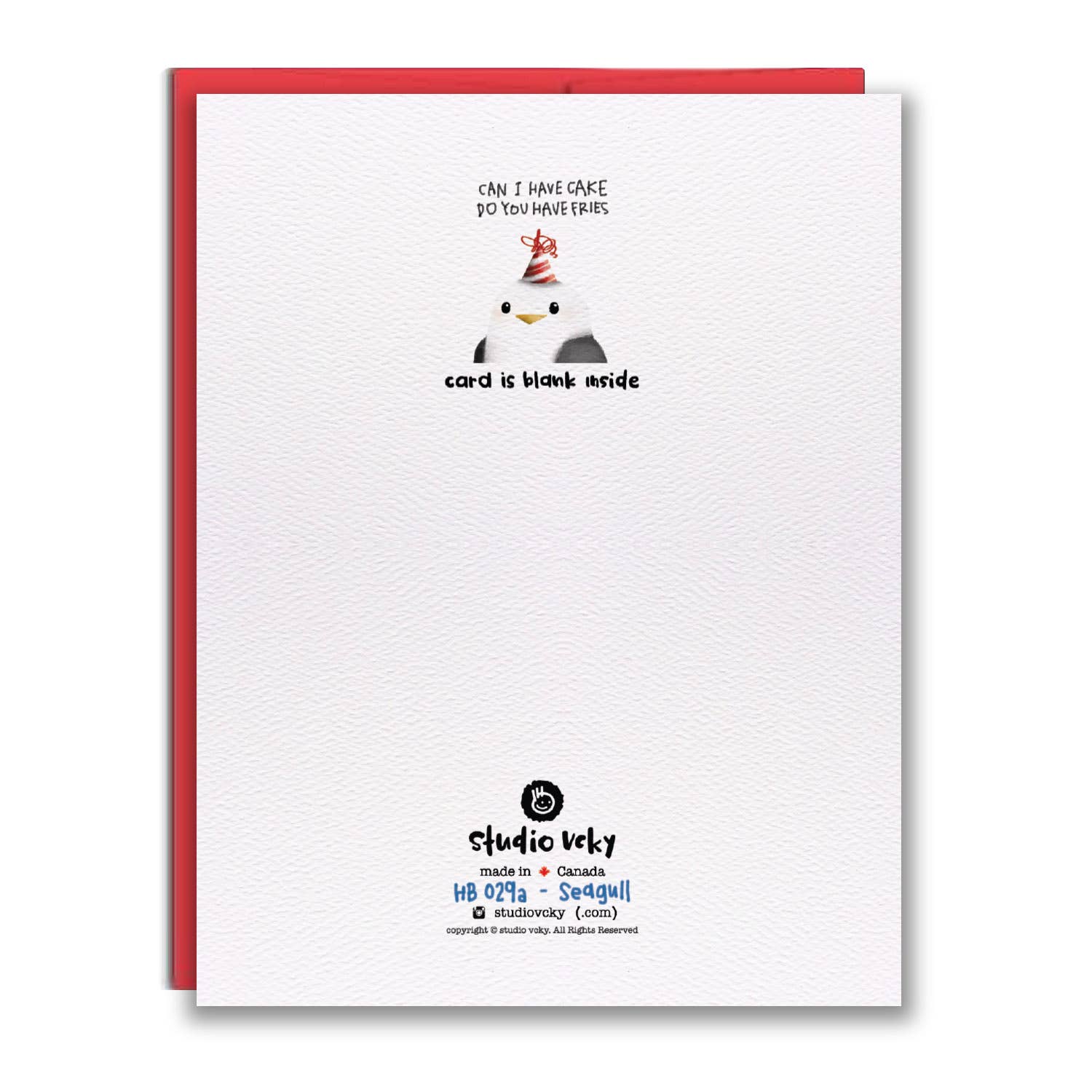 Greeting Card - Seagull - 0