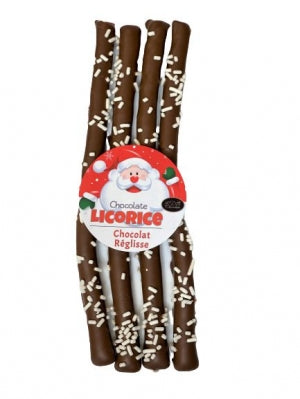 Christmas Pure Milk Chocolate Covered Licorice