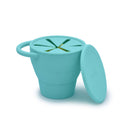 100% Silicone Collapsible Snack Container with Finger Trap-1