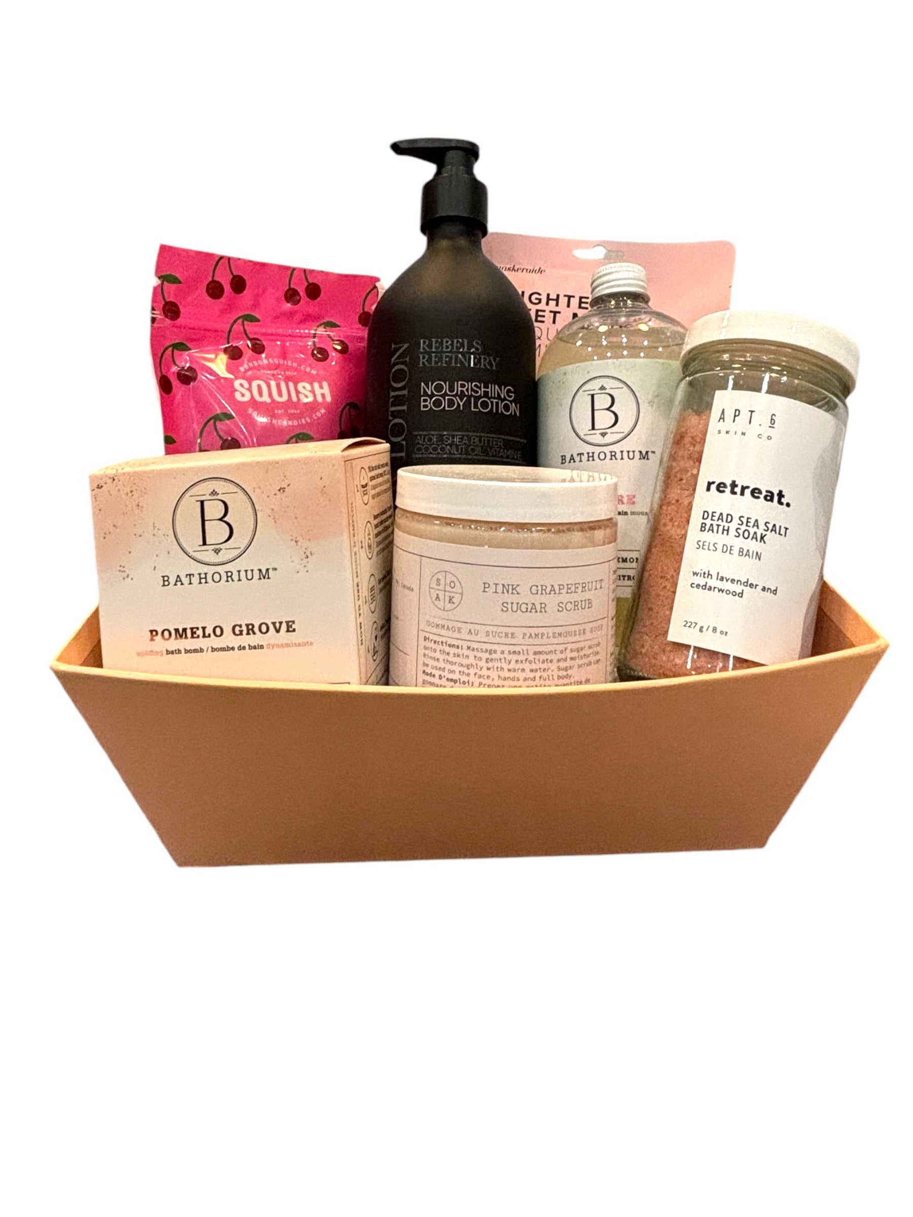 Blush & Bubbles Spa Gift Basket