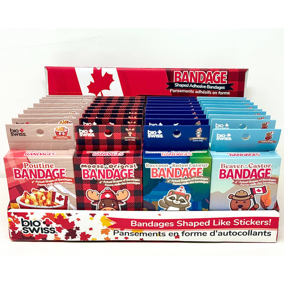 Bio Swiss Canada Shaped Bandages Assorted