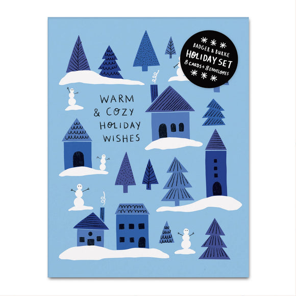 Holiday Village - Greeting Card Set