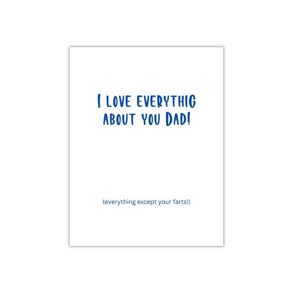 Except Your Farts Greeting Card