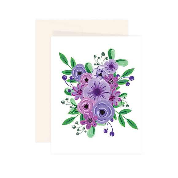 Purple Flowers Card