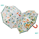 Colour Changing Umbrella - Jungle (Transparent)-1