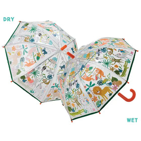 Colour Changing Umbrella - Jungle (Transparent)