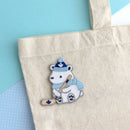 Polar Bear Playing Hockey Embroidered Patch - Maple Leaf Hat-6