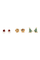 Snowman Pierced & Clip On Earrings-2