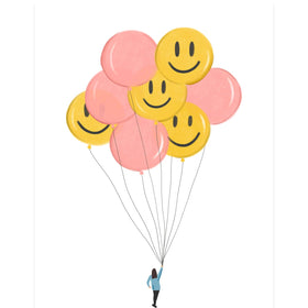 Smiley Balloons Card - 0