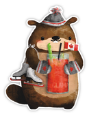 Sticker - Beaver Caesar-1