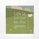 Golf Life Absorbent Ceramic Coaster Set of 4