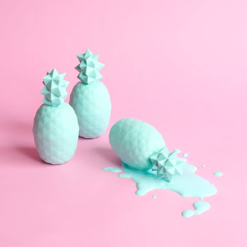Teal Pineapple Lip Balm - Peppermint Swirl