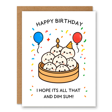 Dim Sum Birthday Greeting Card