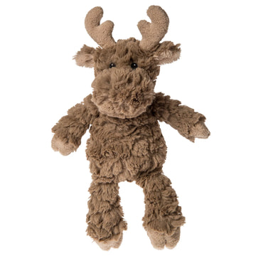 Putty Nursery - Moose 11" - Handmade plush moose toy in soft brown fabric, unique Canadian baby gift, 11" tall.