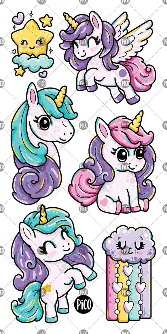 The Rainbow Unicorns - Temporary Tattoos
