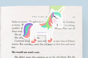 Rainbow Unicorn - Jumbo Magnetic Bookmark - 0