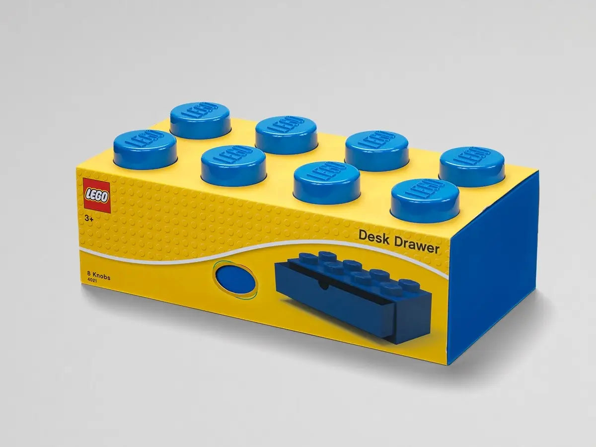 Lego 8 Knob Desk Drawer (red or blue)