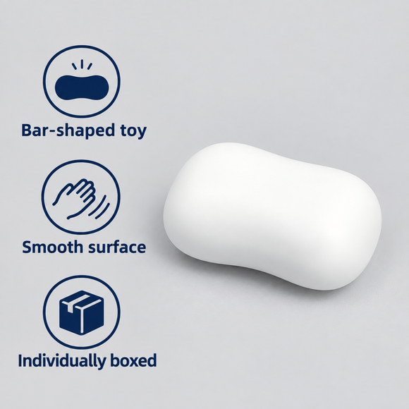 Soap Bar Squishy Toy – Crunchy Block Texture